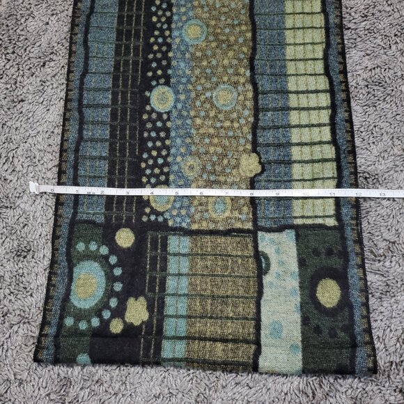 NWT Rapti 100% Cashmere Moss Green Paisley Floral Infinity Scarf - Picture 6 of 7